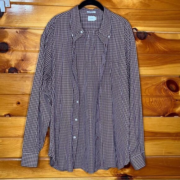 J. Crew Plaid Button Down 80’s 2 Ply Cotton Causal Dress Shirt XL - Picture 4 of 11